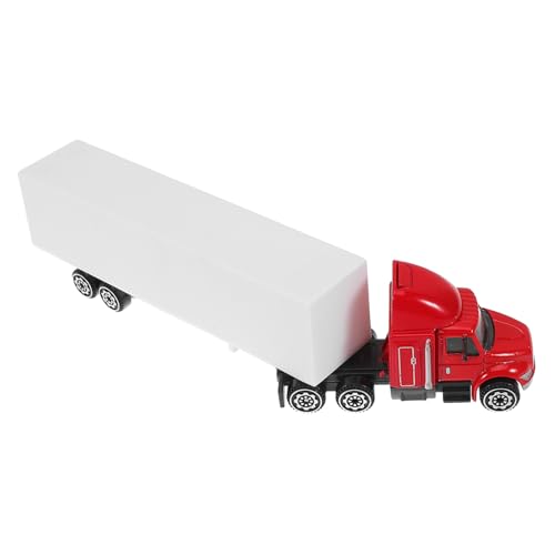 ibasenice Alloy Container Truck Modell mit Amerikanischem Design Langlebiger LKW Transporter für Realistische Detailarbeit Robustes Fahrzeug für Jungen und Mädchen von ibasenice