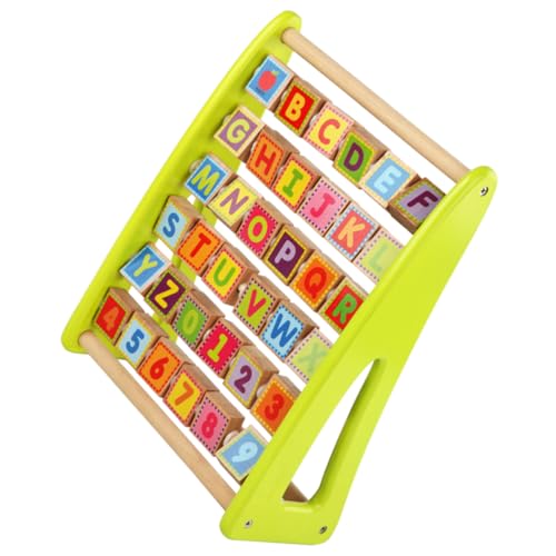 ibasenice Frühpädagogisches Brett - Alphabet-erkennungsspielzeug Aus Holz - Mathe-Zahlen-lernbrett - Lernspielzeug Für Kinder - Pädagogisches Lernspielzeug Für Kinder von ibasenice
