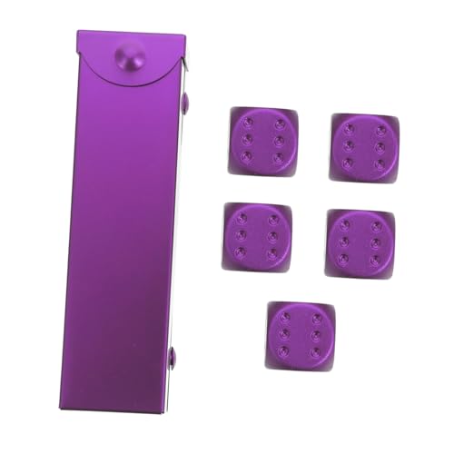 ibasenice Aluminium Würfel Kleines Party Würfelspiel Würfelrequisit Leicht Tragbar Robust für Zuhause Bar Veranstaltung Geschenkidee von ibasenice