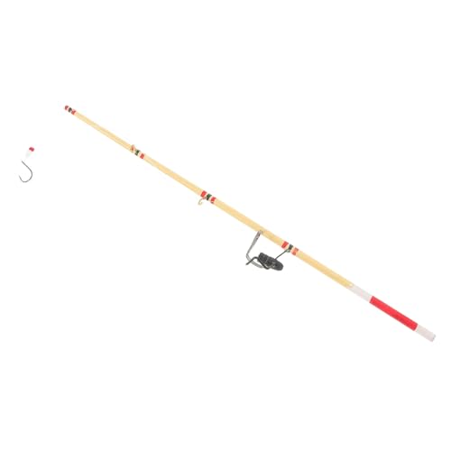 ibasenice Angelrute Deko Zubehör für Puppenhaus Fischerrute Modell Simulation Fishing Rod für Wohnzimmer Schlafzimmer und DIY Projekte Mini Fishing Pole für Kreative Dekoration von ibasenice