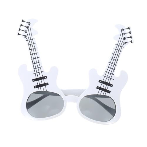 ibasenice Anziehbrille Kindersonnenbrille Abschlussball-Requisiten Kunststoff-Sonnenbrille Neon-Sonnenbrille Lustige Partybrille Randlose Sonnenbrille Für Männer Gitarrenbrille von ibasenice