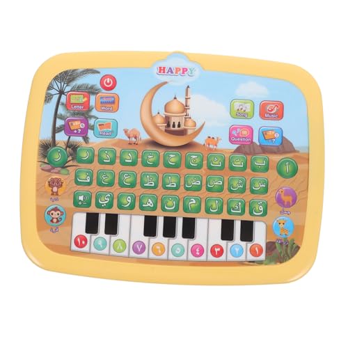 ibasenice Interaktive Arabisch Lernmaschine FüR Kinder - FrüHes Lernspielzeug Mit Musik Alphabet Und Sound FüR Vorschulkinder - Bildungs-Pad FüR Die Sprachentwicklung von ibasenice