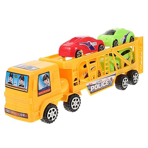 ibasenice Autospielzeugkiste LKW Anhängermodell Auto Haushaltskinderspielzeug anhänger Anhänger-Auto- Zubehör für Kinderautomodelle Plastik Zufällige Farbe von ibasenice