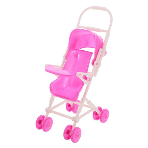 ibasenice Babypuppen Spielzeug Puppenwagen Simulation Puppenwagen Kinderwagen Robustes Elegantes Kinderwagenset Für Puppenhaus von ibasenice