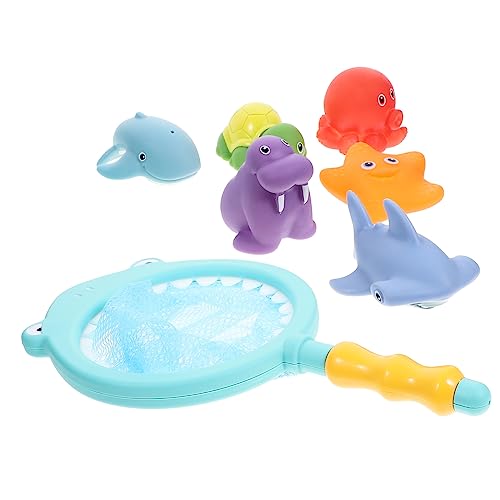 ibasenice Badespielzeug Set Teilig Thermochromatische Wasserspritzende Tiere mit Fischnetz für Badewanne Badespaß Badetier Frei Sicher und Langlebig für Jungen Mädchen ibasenice Badespielzeug Set Teilig Thermochromatische Wasserspritzende Tiere mit Fischnetz für Badewanne Badespaß Badetier Frei Sicher und Langlebig für Jungen Mädchen von ibasenice