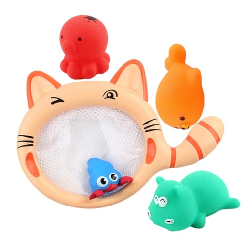 ibasenice Badespielzeug mit Lustigen Tierfiguren und Fischernetz Wasserspielzeug für Junge Mädchen und Kleinkinder Handliches Badezubehör für Badewanne und Duschspaß Fördert Spielerisch ibasenice Badespielzeug mit Lustigen Tierfiguren und Fischernetz Wasserspielzeug für Junge Mädchen und Kleinkinder Handliches Badezubehör für Badewanne und Duschspaß Fördert Spielerisch von ibasenice