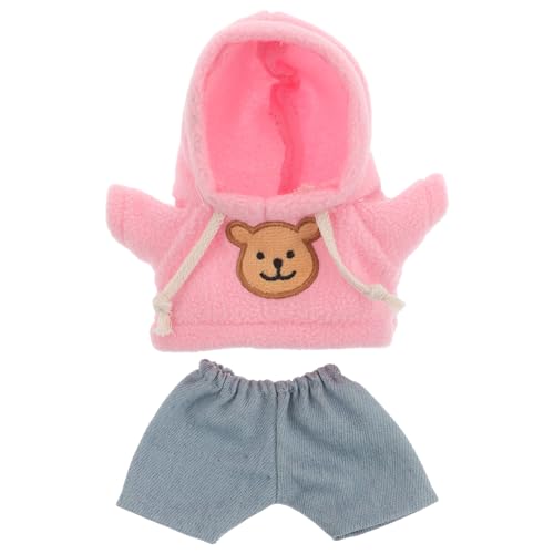 ibasenice Bären-puppenkleidungsset, 20 cm, Plüsch-Kapuzenpullover Und Jeans-Outfit – Kawaii-DIY-ankleidezubehör für Stofftiere, Kostümspiel, Ausstellungskollektion ibasenice Bären-puppenkleidungsset, 20 cm, Plüsch-Kapuzenpullover Und Jeans-Outfit – Kawaii-DIY-ankleidezubehör für Stofftiere, Kostümspiel, Ausstellungskollektion von ibasenice