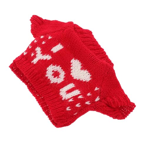 ibasenice Bären-Kapuzenpullover Bärenkleidung Aus Weichem Garn Perfekt Für Puppenhaus-Dekoration Und Ankleidespiele von ibasenice