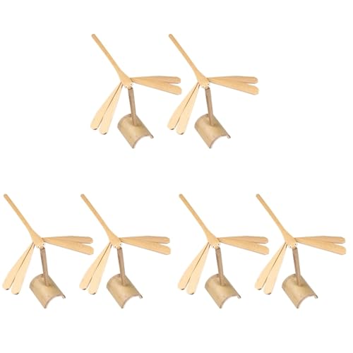 ibasenice Balance-Spielzeug aus Holz, Libelle, 6 Stück, fliegende Helix, Lernspielzeug, wissenschaftliches Spielzeug für Kinder, Geburtstagsgeschenk, 16 x 12 x 30 cm, Hellbraun ibasenice Balance-Spielzeug aus Holz, Libelle, 6 Stück, fliegende Helix, Lernspielzeug, wissenschaftliches Spielzeug für Kinder, Geburtstagsgeschenk, 16 x 12 x 30 cm, Hellbraun von ibasenice