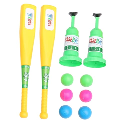 ibasenice Baseball-Spielzeug Für Kinder Baseballschläger-Pitching-Maschinen-Set Sicheres Abs-Material Unterhaltsame Pädagogische Aktivität Für Kinder Zufällige Farbe von ibasenice
