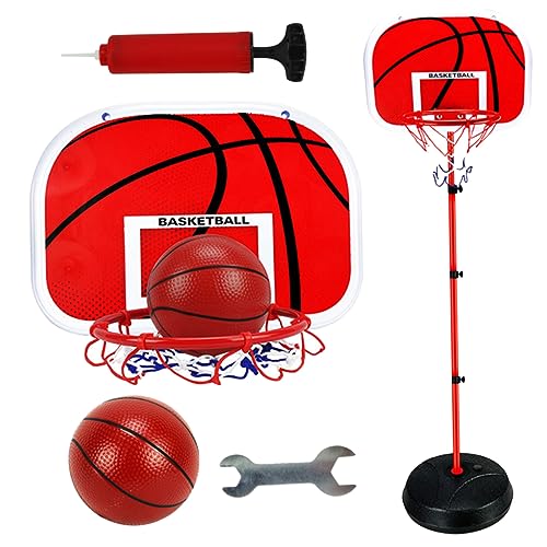 ibasenice Basketballrahmen Basketball trikotrahmen -Basketballständer -Basketballkorb eisenregal Anhebbares Basketballspielzeug Basketballständer rot ibasenice Basketballrahmen Basketball trikotrahmen -Basketballständer -Basketballkorb eisenregal Anhebbares Basketballspielzeug Basketballständer rot von ibasenice