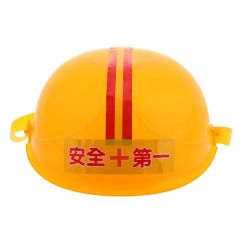ibasenice Bauhelm Gelb Sichere Bequeme Konstruktion für Jungen und Mädchen Rollenspiel Helm für Kreative Baustellen Verarbeitet für Eltern Junge Mädchen Interaktion von ibasenice