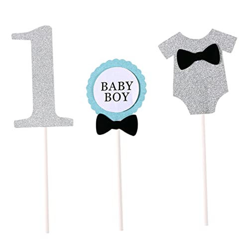 ibasenice 1. Junge Geburtstag Kuchen Topper Set Silber Baby Junge Kuchen Einzigartige Kleidung Design Kuchen Topper ibasenice 1. Junge Geburtstag Kuchen Topper Set Silber Baby Junge Kuchen Einzigartige Kleidung Design Kuchen Topper von ibasenice
