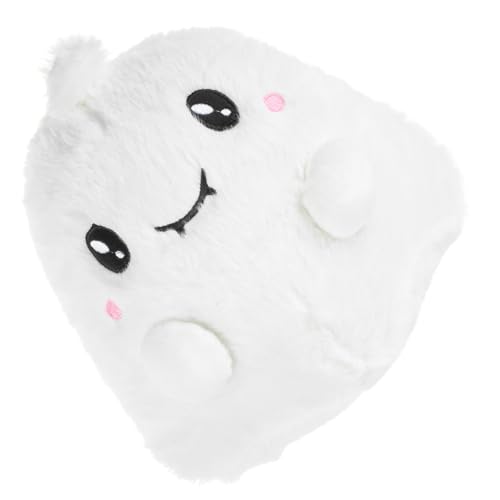 ibasenice Bequeme Geisterpuppe Sofa-Puppen- Süßer Stoffgespenst Lustige Halloween-Puppe Bequeme Stoffpuppe Geisterpuppe Halloween-geisterpuppe Zeug Geist Plüsch Weiß von ibasenice