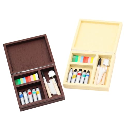 ibasenice Box Mit 2 Sätzen Mini-malwerkzeuge Produkte Gefälscht Klein Künstlich Zubehör Anlage Miniatur Mini-Modell Farbmischwerkzeug Holz ibasenice Box Mit 2 Sätzen Mini-malwerkzeuge Produkte Gefälscht Klein Künstlich Zubehör Anlage Miniatur Mini-Modell Farbmischwerkzeug Holz von ibasenice
