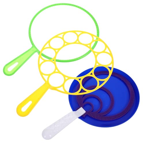 ibasenice Bubble Maker für Seifenblasenringe Zufälligen Farben Spaßige Blasengeräte für Outdoor Spiel und Familienaktivitäten Zufällige Farbe von ibasenice