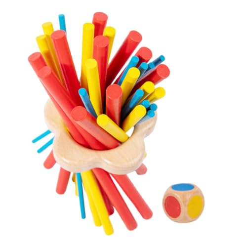 ibasenice Bunte Holzstäbe für Hand-Auge-koordination Farbenerkennung Balancierspielzeug für Jungen Mädchen Geduldstraining Familienspiel für Party Reise ibasenice Bunte Holzstäbe für Hand-Auge-koordination Farbenerkennung Balancierspielzeug für Jungen Mädchen Geduldstraining Familienspiel für Party Reise von ibasenice