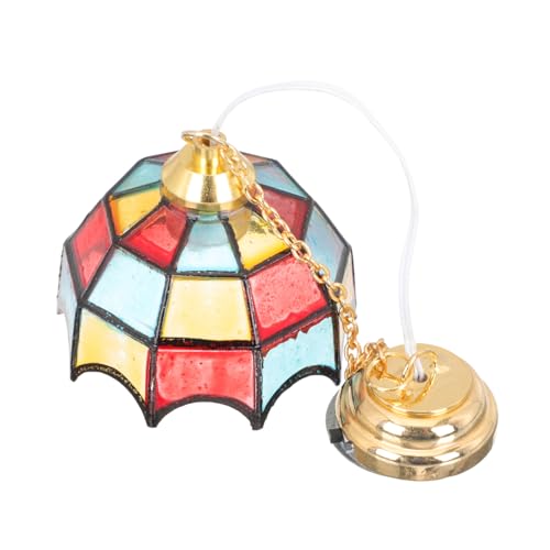 ibasenice Puppenhaus Deckenlampe Mini Kronleuchter Maßstab 112 Metall Batteriebetrieben Minihaus Accessoire ibasenice Puppenhaus Deckenlampe Mini Kronleuchter Maßstab 112 Metall Batteriebetrieben Minihaus Accessoire von ibasenice