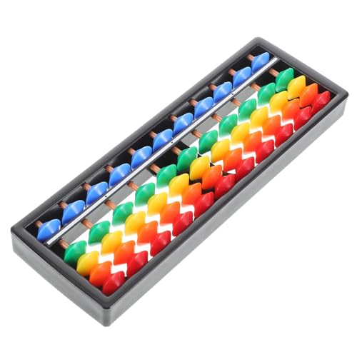 ibasenice Bunter Kunststoff Abacus mit Perlen Stufiges Lernwerkzeug für Schüler zur Verbesserung der Mentalen Rechenfähigkeiten für Unterricht Frühe Lernen von ibasenice