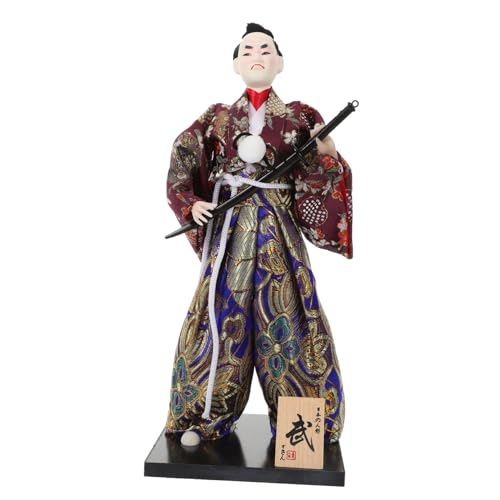 ibasenice Bushido-Actionfigur kleine -Ornamente Dinosaurier Ninja Puppenbett Fee Japanische Puppen Sammlerstücke japanischer Puppen -Puppe -Puppen-Ornamente Stoff von ibasenice