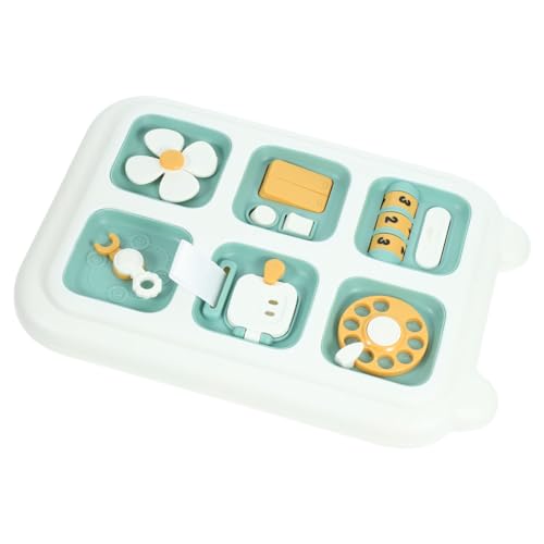 ibasenice Busy Board Für Kleinkinder Montessori Fingerfertigkeit Sicheres Und Langlebiges Activity Board Für Lernen Und Eltern Junge Mädchen Interaktiongrün von ibasenice