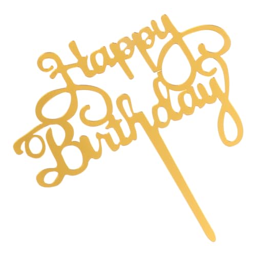 ibasenice Cake Topper Dekoration Für Happy Birthday Und Hochzeiten Goldene Tortenstecker Kuchendeko Für Festlichkeiten Süßes Design Für Desserttische ibasenice Cake Topper Dekoration Für Happy Birthday Und Hochzeiten Goldene Tortenstecker Kuchendeko Für Festlichkeiten Süßes Design Für Desserttische von ibasenice