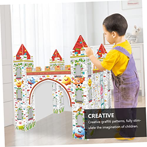ibasenice Castle DIY Coloring Puzzle Papiermodell Kreatives Graffiti für Familienzeit Sicher und Fantasieanregend ibasenice Castle DIY Coloring Puzzle Papiermodell Kreatives Graffiti für Familienzeit Sicher und Fantasieanregend von ibasenice