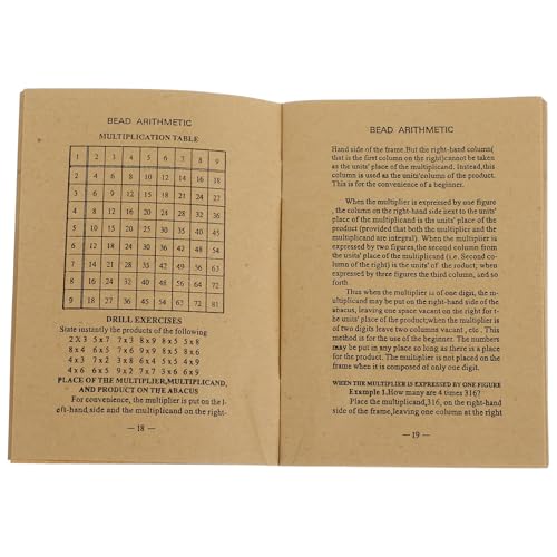 ibasenice Chinesische Abakus Anleitung Lernbuch Englisch Klarer Leitfaden Abakus Regeln Handbuch Für Anfänger Und Fortgeschrittene Rechnen Lernen Mit Traditionellem Zählbrett von ibasenice