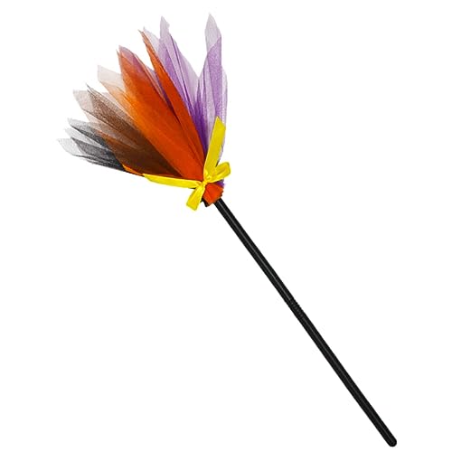 ibasenice Cosplay Besen Prop Kunststoff Halloween Dekorationen Halloween Besen Mesh Halloween von ibasenice