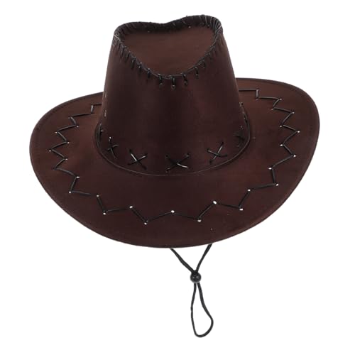 ibasenice Cowboyhut für Stylischer Cowgirl Hut für Jungen und Atmungsaktiv mit Uv Schutz Perfektes Kostümzubehör für Western Partys für Auftritte von ibasenice