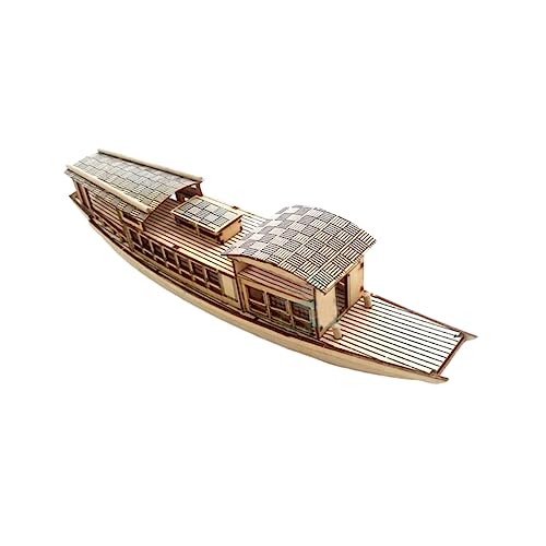ibasenice DIY Holzboot Ornament Modelle Boot Modell Handwerk Holzboot Holzboot Modell von ibasenice