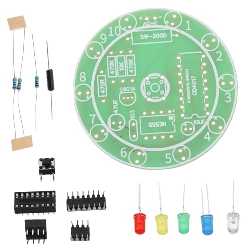 ibasenice DIY Lötübungsset für Anfänger mit Übungsplatine Plastikbasiertes Elektronik Lötkit zum Lernen und Üben Benutzerfreundlich für Elektronikprojekte und Lötfertigkeiten Pädagogisch von ibasenice