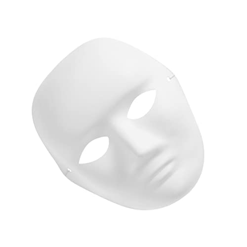 ibasenice DIY Weiße Pappmaske mit Elastischem Band Flexible Vollgesichts Malmaske aus Umweltfreundlichem Papier für Erwachsene zum Basteln Karneval Halloween Kostüm und Kreatives Malen ibasenice DIY Weiße Pappmaske mit Elastischem Band Flexible Vollgesichts Malmaske aus Umweltfreundlichem Papier für Erwachsene zum Basteln Karneval Halloween Kostüm und Kreatives Malen von ibasenice
