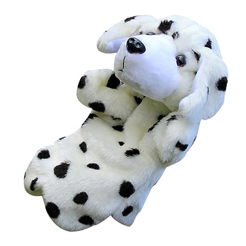 ibasenice Dalmatiner Hund Eltern Kind Puppe Babyhandschuhe Handpuppenhandschuhe Kinderhandschuhe Handpuppe Tierhandschuhe Handpuppe von ibasenice