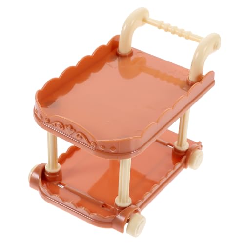ibasenice Mini Doll House Trolley Maßstab Miniatur Esswagen Für Dekoration Für Mini Haus Zubehör Für Miniatur-landschaften von ibasenice