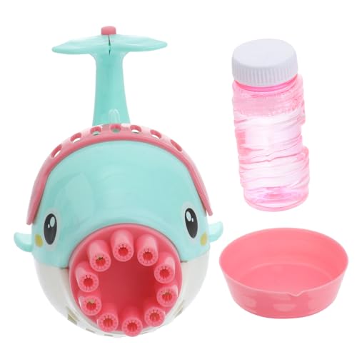 ibasenice Delphin Seifenblasenmaschine Cartoon Seifenblasenmaschine Seifenblasengebläse Seifenblasenspielzeug Kinderspielzeug Kunststoff Blau von ibasenice