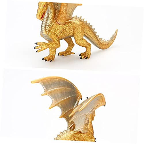 ibasenice Dinosaurier-Modell Dinosaurier- Dinosaurier für Jungen Kinderzimmerdekoration Modellbau tortendeko Einschulung Dinosaurierdekoration Dinosaurierfigur Golden von ibasenice