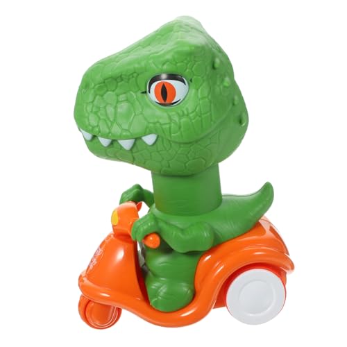 ibasenice Dinosaurier- -Motorrad-Junge-Presse-spielzeugauto Dinosaurier-motorradspielzeug Dinosaurier Auto Dinosaurier Modellierfahrzeug Auto Plastik Green von ibasenice