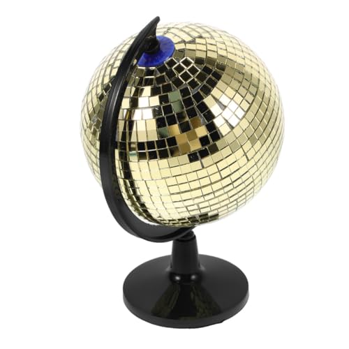ibasenice Disco Ball Globe mit Reflektierender Oberfläche Drehbar Dekoratives Disco-Motiv Kreative Tischdekoration für Kinderzimmer Büro und Klassenzimmer Kunstvolles ibasenice Disco Ball Globe mit Reflektierender Oberfläche Drehbar Dekoratives Disco-Motiv Kreative Tischdekoration für Kinderzimmer Büro und Klassenzimmer Kunstvolles von ibasenice