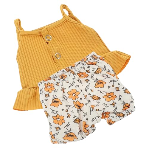 ibasenice Doll Clothes Teiliges Bekleidungsset Puppen aus Stoff Shorts und Camisole Waschbar und Langlebig Passend für Puppen als DIY Puppenzubehör von ibasenice