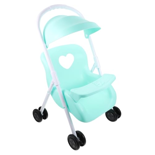 ibasenice Doll Stroller für Faltbarer Puppenwagen aus Robustem für Rollenspiele und Kreative Aktivitäten Perfektes für Geburtstage und Weihnachten Attraktives Zubehör für Puppenhäuser von ibasenice