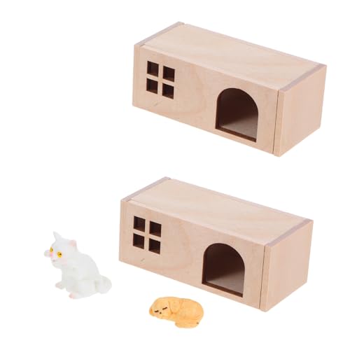 ibasenice Dollhouse Zubehör für Puppenhaus Dekoration Realistische Harzfiguren für Spiel Sammlung und Garten Ornament von ibasenice