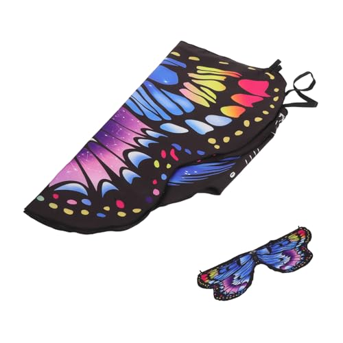 ibasenice Doppelseitiges Schmetterlingsflügel Cape mit Lebendigem Monarch Muster Verstärkte Kanten Farbenfrohe Drucke Wendbar als Mädchen Verkleidungszubehör für Halloween und Rollenspiele ibasenice Doppelseitiges Schmetterlingsflügel Cape mit Lebendigem Monarch Muster Verstärkte Kanten Farbenfrohe Drucke Wendbar als Mädchen Verkleidungszubehör für Halloween und Rollenspiele von ibasenice