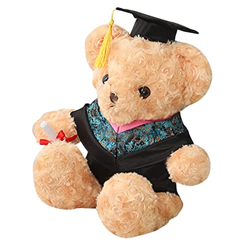 ibasenice Dr. Bärenpuppe lauch Kuscheltier Abschlussfeier Absolventenbär Abschiedsgeschenk Bärenspielzeug Abschluss Bär Abschlussgeschenke für sie Glückwunschgeschenke 2023 PP Baumwolle von ibasenice