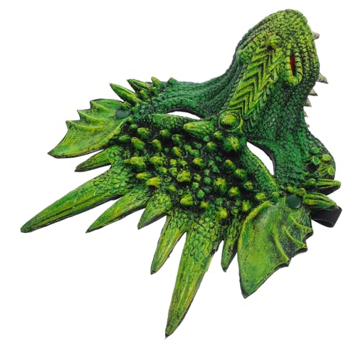 ibasenice Drachengesichtsabdeckung halloween costume halloween kleidung halloween kostün tiermasken costume halloween dragon mask Kostüm Drachenmaske Party-Maske Party-Drachenkostüm Green ibasenice Drachengesichtsabdeckung halloween costume halloween kleidung halloween kostün tiermasken costume halloween dragon mask Kostüm Drachenmaske Party-Maske Party-Drachenkostüm Green von ibasenice