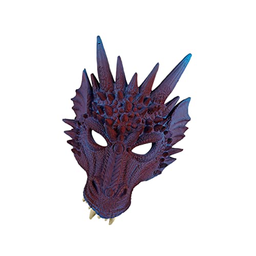 ibasenice Drachenmasken-cosplay Drachen Cosplay Gesichtsmaske Horror-cosplay Drachen-party-kostümbevorzugungen Drachen Verkleiden Sich Kinder Realistische Masken Tierkostüm Maske Pu 3d von ibasenice
