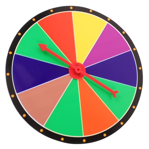 ibasenice Drehteller Glücks Drehteller 20 cm Wandbehang Party Spiel Requisiten Lern Und Lehrmittel Bingo Rad Farbrad Tombola Trommel Preisgegenstände von ibasenice