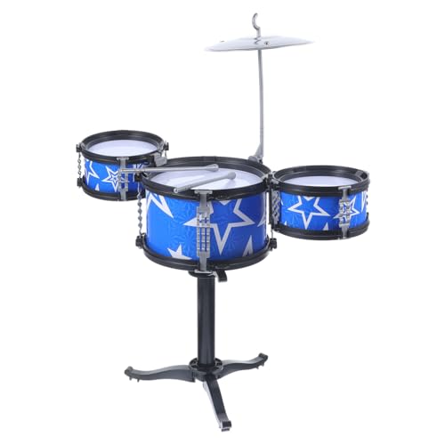 ibasenice Drum Set Toy für Jungen und Mädchen Simulation Percussion Instrument mit Mikrofon Lernspielzeug für Blau Fördert die Sensorische Entwicklung und Musikalität ibasenice Drum Set Toy für Jungen und Mädchen Simulation Percussion Instrument mit Mikrofon Lernspielzeug für Blau Fördert die Sensorische Entwicklung und Musikalität von ibasenice