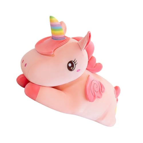 ibasenice Einhorn-Kissen Einhorn-Puppe Einhorn-Form-Design-Puppe Geschmeidige Einhornpuppe Tierpuppe Kindergeschenk Puppenspielzeug Für Den Haushalt Daunen Baumwolle Rosa von ibasenice