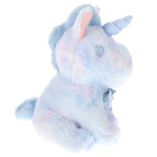 ibasenice Einhorn-Puppen Tiere Kinderspielzeug Spielzeuge Plüschtier Ausgestopftes Tierspielzeug Einhorn-schmuck Einhornpuppe Einhorn Plüschpuppe Pp Baumwolle Sky-Blue von ibasenice